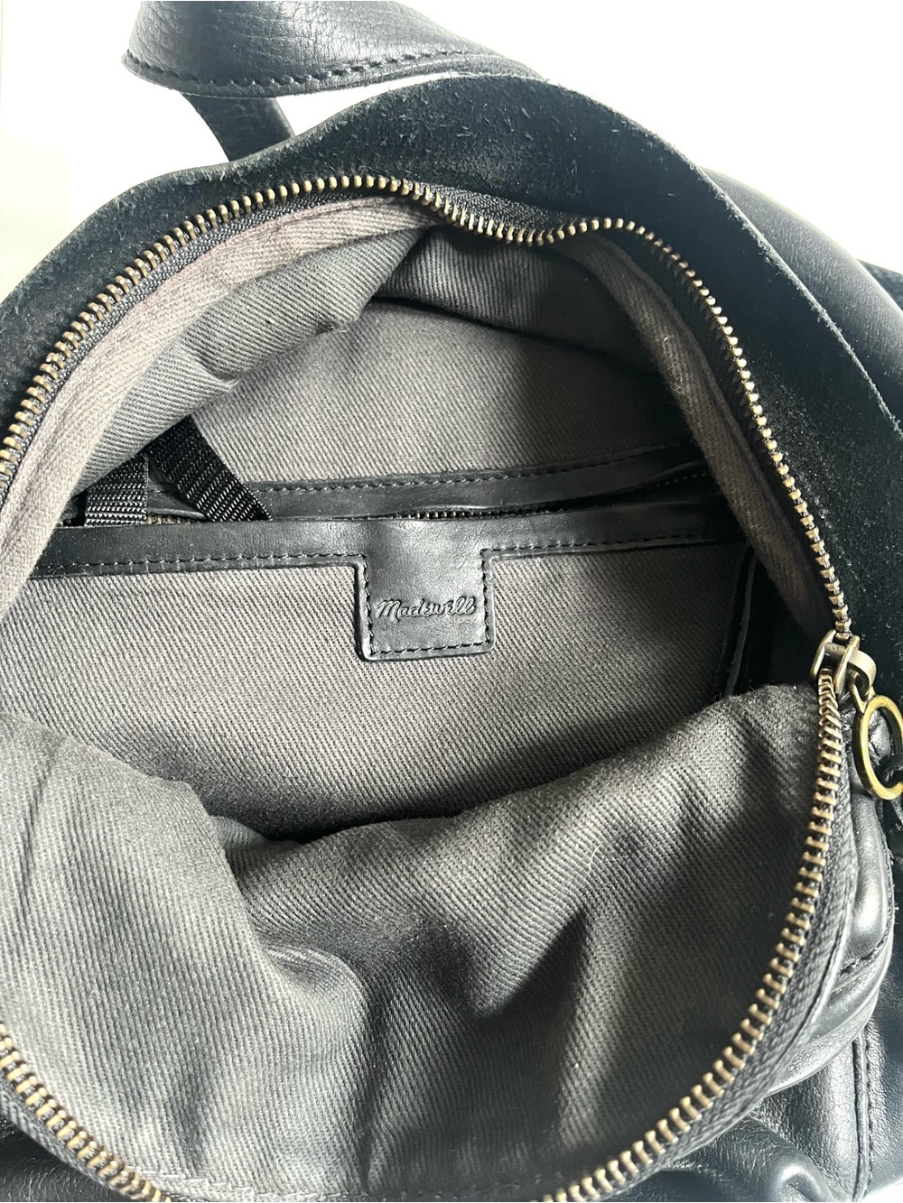 Madewell Black Leather Mini Backpack - Picture 6 of 6